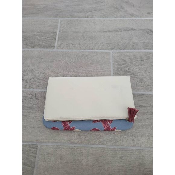 Rachel Pally Floral Canvas and Vegan Leather Reversible Clutch - Picture 1 of 10